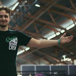 Crewmember with open arms